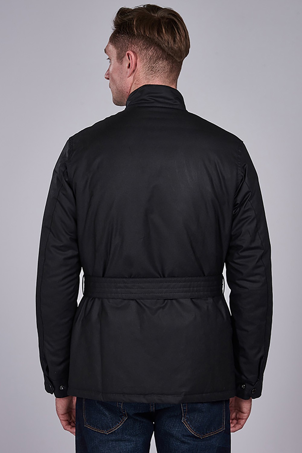 Chaqueta Barbour Coloured SL Intenacional Wax Negro - Imagen 2